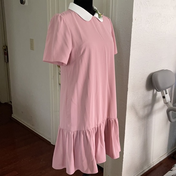 COPY - Red Valentino Blush appliquéd cady dress - Picture 6 of 11